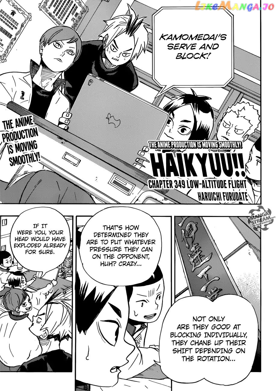 Haikyuu!!, Chapter 349 image 01